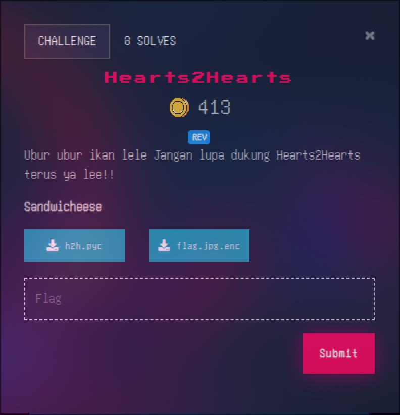 Hearts2Hearts challenge card